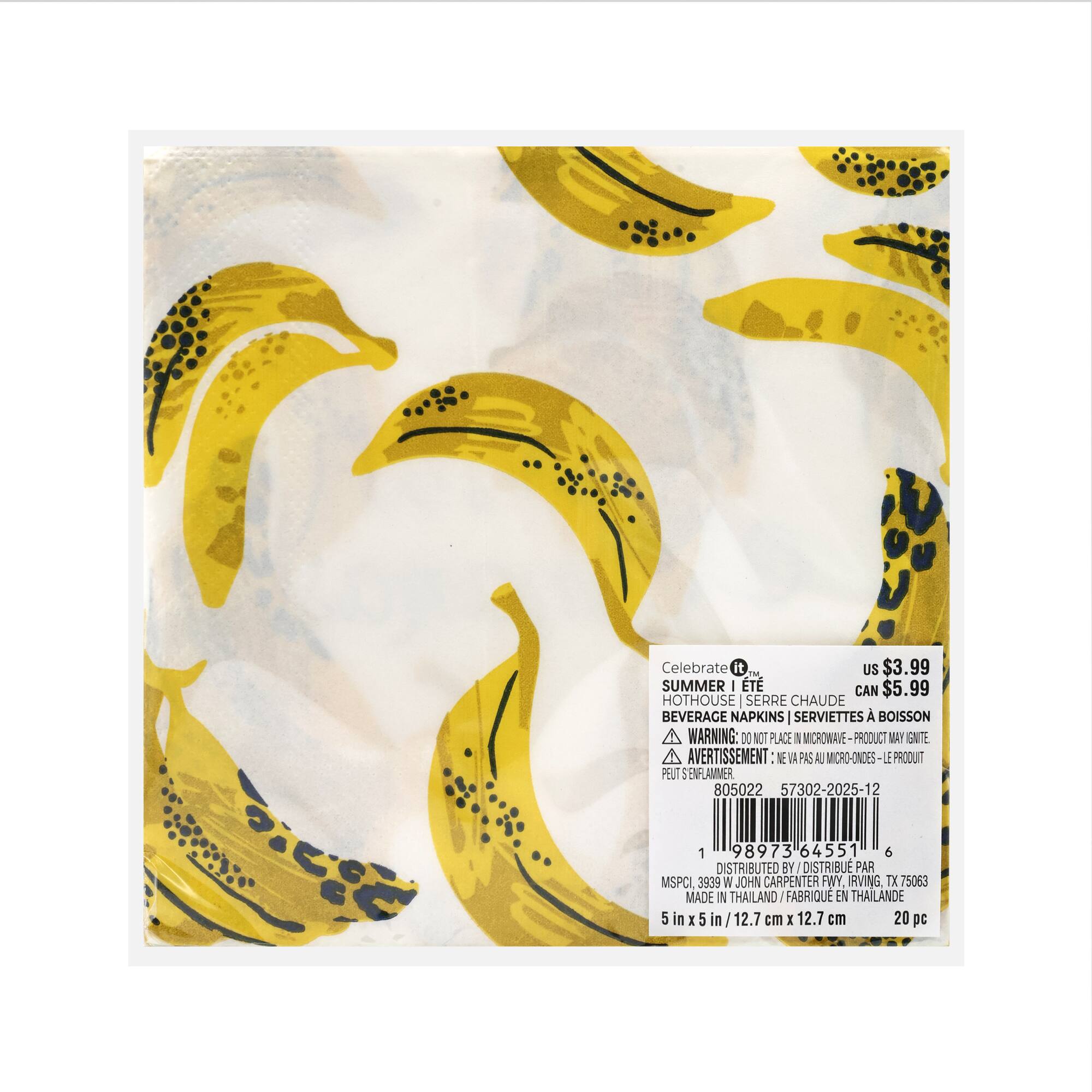 Hothouse Bananas Beverage Napkins, 20ct. by Celebrate It™